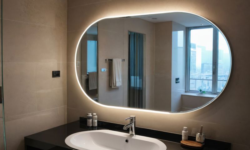 Backlit Mirror and Ambient Lighting